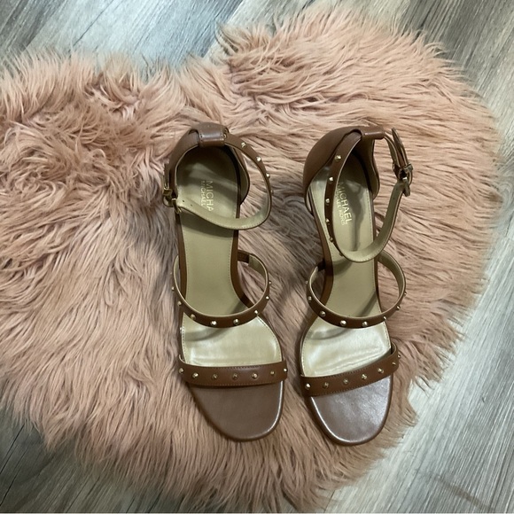 MICHAEL Michael Kors Koda Brown Heels Sandal Size 8 - Picture 8 of 10